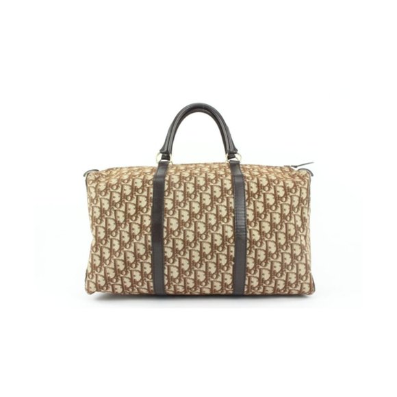 Dior Brown Monogram Trotter Boston Duffle Bag - Picture 1 of 12